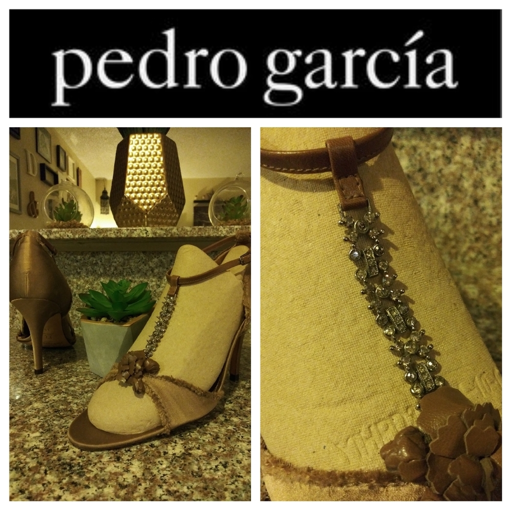 Pedro García $795 Swarovski Strappy Heel Sandals